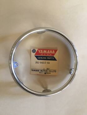 261-84315-60 Yamaha 110-31822 Vintage Motorcycles Chrome Headlight Ring #261-84315-60 Genuine Japan