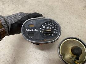122-84100-60-00 Yamaha Omaha Trailmaster Headlight And Bucket Untested