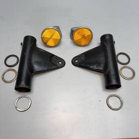 337-23131-60-f7 Yamaha 75 Rd200 Front Head Light Headlight Lamp Fork Mount Set Reflectors Trim