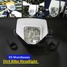Ym-038-wt Supermoto Front Headlight For Enduro Dirt Pit Bike 699900785072