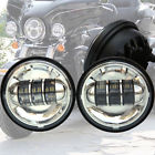 Ys-332008-7179 Unbranded Chrome Led Spot Fog Passing Lights Lamps Pair For