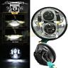 Ys-332008-9160 Unbranded Motorcycle Projector Led Headlight For Harley Silver