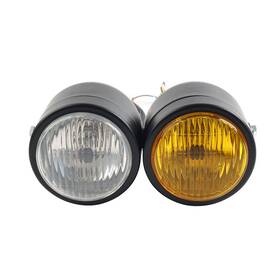 Yusen233 550733905009 Universal Motorcycle Twin Headlight Double Dual Lamp Dirt Bike Street Fighter Us
