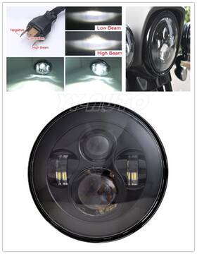 Chs-mocldn-yhl0001 Yy-auto Fit For Harley Street Glide Softail Flhx Black 7 Inch Led Projector Headlight