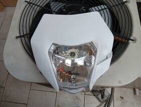 S157-wt Zeeb White New Ktm Style Rec Reg Head Light Pit Trail Dirt Motrocycle Motorcross Bike