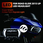 Led Headlight Projector Headlamp Drl Turn Signal For Harley Road Glide 2015-2023. Fixed Price $199.99.