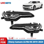 For 2019-2024 Chevy Camaro Led Headlight Drl W/o Leveling Right+left Pair. Fixed Price $324.90.