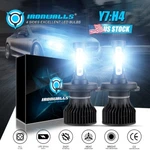 Ironwalls H4 9003 Led Headlight Bulb Kit Hi-low Beam 6000K High Power Lamp 4SIDE. Fixed Price $17.99.