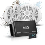 Marine Speaker Amp Kit Boss Audio 6.5IN 500W Bluetooth. Fixed Price $360.88.