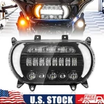 Led Headlight Projector Drl Turn Signal Hi/lo For Harley Road Glide 15-24. Fixed Price $132.00.
