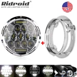 7" Inch Led Headlight Hi/lo + Mounting Ring Bracket For Harley Street Glide Flhx. Fixed Price $46.99.
