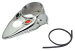 Chrome '43 Style "cat-eye" Dash Cover 1943 1946 Harley Knuckle Ul 45 Servi-car. Fixed Price $78.00.