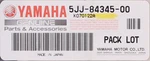 Genuine Yamaha Headlight Damper Strip Part Number 5JJ-84345-00-00. Fixed Price $12.99.