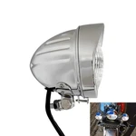Retro 4.5" Motorcycle Headlights W/visor Clear Lens 1/2 Inch Chrome Vintage.... Fixed Price $60.03.
