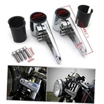Smt- Billet Aluminum Headlight Fork Mounting Brackets Compatible With Chrome. Fixed Price $42.75.