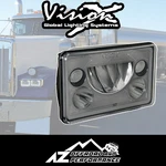 Vision 4X6" Vx Series Led Headlight ( Black Chrome) W/ White Halo 9897813. Fixed Price $379.00.