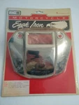 Eagle Iron Chrome Headlamp Visor Cover With Cutout Fits Harley Davidson. Fixed Price $75.00.