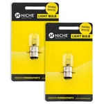 Niche H6M Headlight Bulb For Kawasaki Yamaha Rhino 660 Big Bear 400 2 Pack. Fixed Price $18.95.