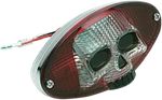 Drag Specialties 0902-1242 Red And Clear Skull Taillight. Fixed Price $66.29.