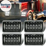 Dot Approved 60W 4X6 Inch Led Headlights Rectangular Replacement H4651 H4652. Fixed Price $171.57.