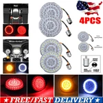 2" Led 1157 Front And Rear Turn Signal Lights Inserts Fit For Harley Road Glide. Fixed Price $34.45.