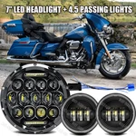 For Harley Davidson Electra Glide Classic 7" Led Headlight + 4.5" Passing Lights. Fixed Price $48.33.
