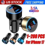 Dual Ports Usb Car Cigarette Charger Lighter Digital Led Voltmeter 12V/24V Lot. Fixed Price $199.99.