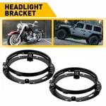 Pair 7INCH Led Headlight Mounting Bracket Round Ring For Jeep Wrangler Jk Harley. Fixed Price $30.98.