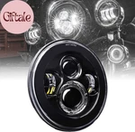 True Mods 7" Led Headlight For Harley Davidson Black-finish H4 Converters Plug. Fixed Price $66.27.