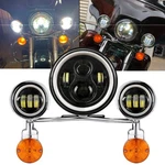 For Harley Touring Electra Glide Classic 7" Led Headlight + 4.5" Passing Lights. Fixed Price $195.99.