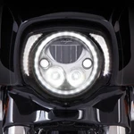 Ciro Led Fang Headlight Bezel W/ Running Lights Black 45201. Fixed Price $149.99.