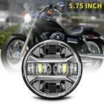 Dot 5-3/4'' 5.75'' Chrome Led Headlight Hi-lo Drl For Low Rider Wide Glide Fxdwg. Fixed Price $34.99.