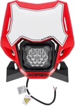 Acerbis Vsl Lumen-x Led Offroad/enduro Headlight Red. Fixed Price $147.01.
