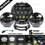 7" Led Headlight + Fog Passing For Harley Electra Glide Ultra Classic Tour. Fixed Price $71.89.