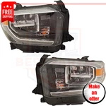 New Headlights Kit Of Pieces Led Left Right For 2018-2021 Toyota Tundra. Fixed Price $470.99.