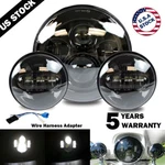 Black 7" Inch Led Projector Headlight + Passing Lights Fit For Harley Touring 3X. Fixed Price $50.96.