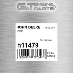 H11479 Fork Fits John Deere (surplus Open Box). Fixed Price $360.37.
