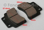 Brake Shoes (LT-F809) For Peace Sports TPGS-810, TPGS-824 50CC Scooters. Fixed Price $8.99.