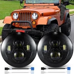 Newest 7-INCH H6024 Led Headlights For Jeep Wrangler Unlimited 2007-2018. Fixed Price $53.99.