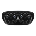 Hogworkz-dual Led Blackout Halomaker Headlight For Harley Road Glide '98-'13. Fixed Price $419.98.