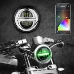 5.75" Rgb Headlight For Motorcycle Xkchrome Smartphone App Controlled. Fixed Price $197.99.