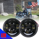 For Harley Dyna Fat Bob Fxdf 2008-2016 4.65" Led Headlights Twin Dual Projector. Fixed Price $85.00.