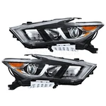 Led Drl Projector Headlights Lamps Pair For 2016 2017 2018 Nissan Maxima Sv. Fixed Price $176.00.