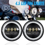 Pair 4.5" Led Fog Passing Lights Lamps For Harley Touring Road King Glide. Fixed Price $35.98.