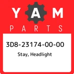 3D8-23174-00-00 Yamaha Stay, Headlight 3D8231740000, New Genuine Oem Part. Fixed Price $73.76.