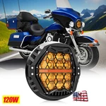 Fit 1994-2024 For Harley Electra Glide Upgrade Amber Cover 7'' Led Drl Headlight. Fixed Price $127.99.
