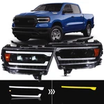 For 19 20 21 22 23 24 Dodge Ram 1500 Vland Led Headlights Assembly W/animation. Fixed Price $499.99.