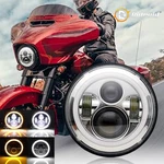 120W 7"INCH Led Halo Headlight Drl Hi/lo For Harley Davidson Dyna Switchback Fld. Fixed Price $16.99.
