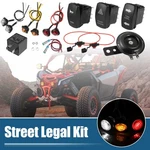 Motorcycle Street Legal Led Light Kit Rocker Switch Turn Signal Horn. Fixed Price $31.48.