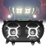 Dual Led Drl Headlight Projector High Low Beam Assembly For Road Glide 2015-2023. Fixed Price $184.99.